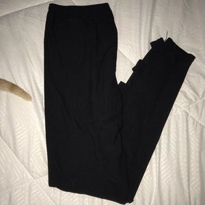 black leggings with cutouts